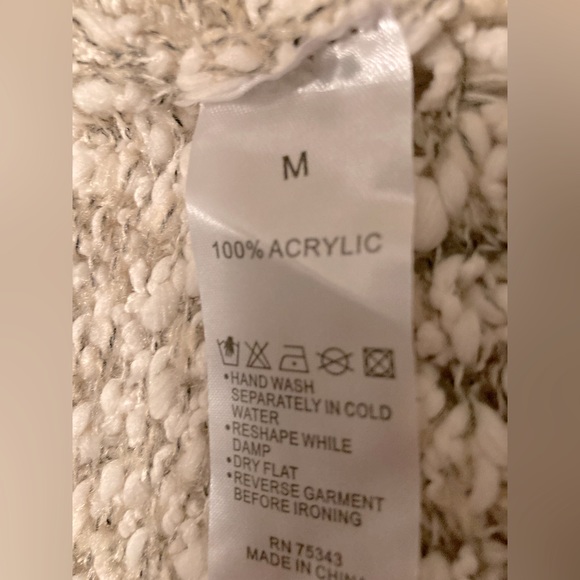 Mirumi Women’s Marled Knit Lace Hem Sweater  Size M. NWOT - Picture 6 of 8